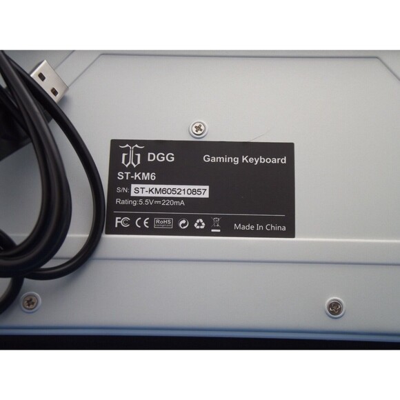 DGG ST-KM6 Wired RGB Backlit Gaming Keyboard, Mouse, Mouse Pad and Headset - Picture 3 of 5